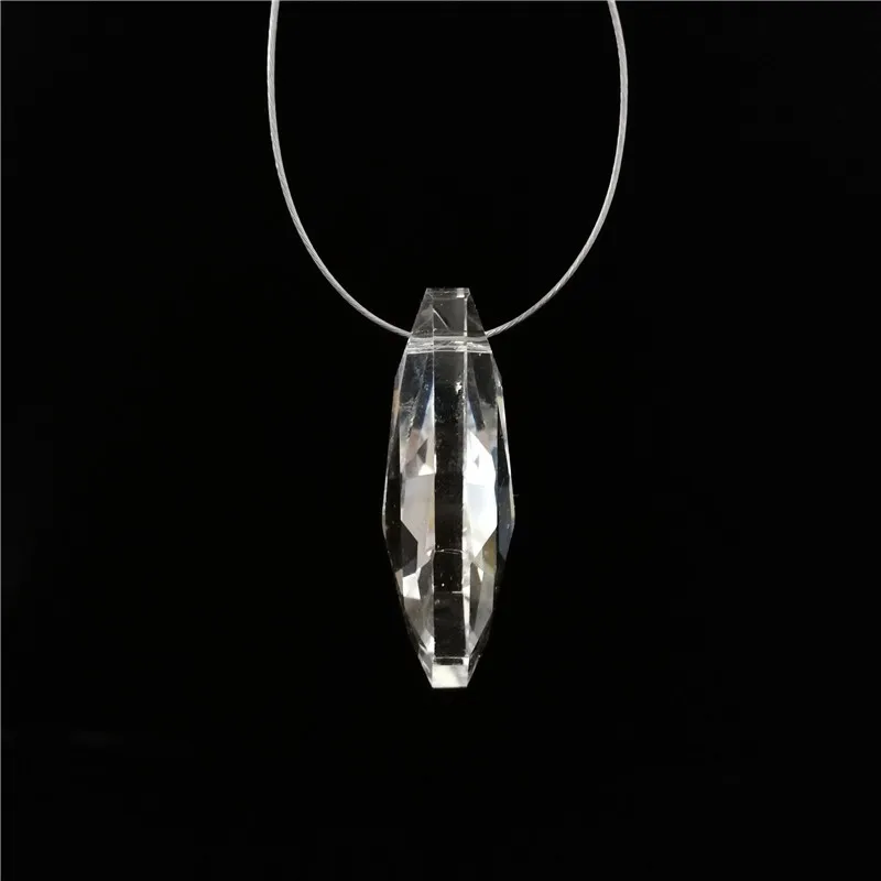

Clear 100pcs/lot 38*22mm Crystal Glass Chandelier Prism Parts For Wedding Home Decoration Free Shipping