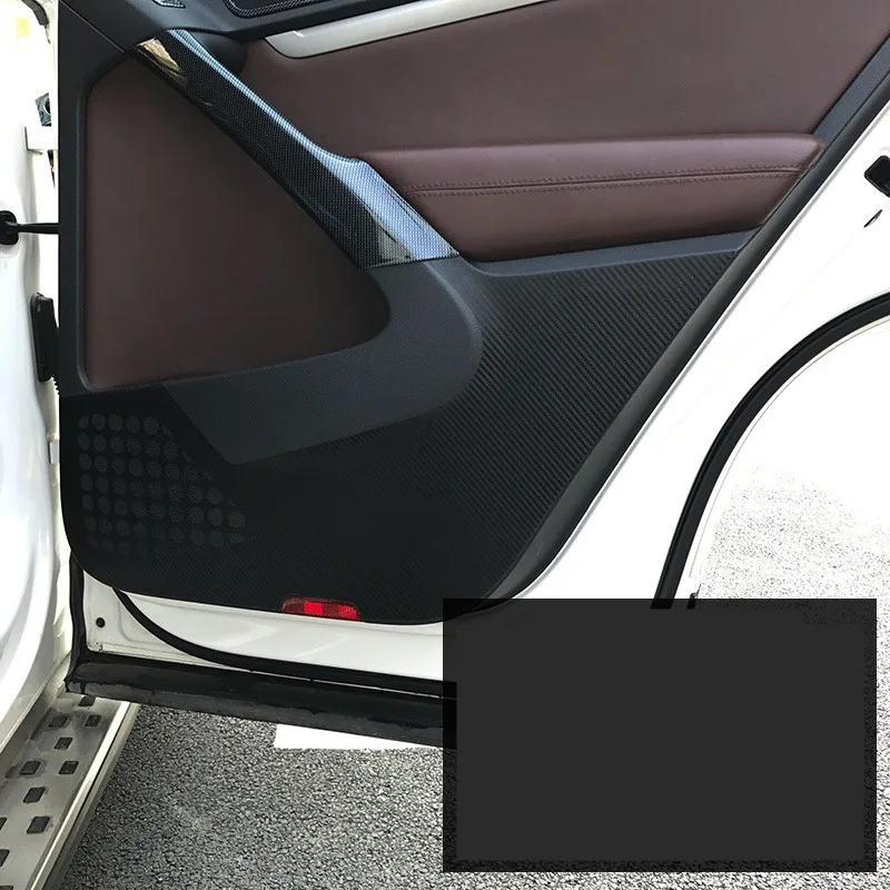 4 дверная Противоударная наклейка Carbin fiber пленочный коврик для Volkswagen Tiguan L Teramont 2010