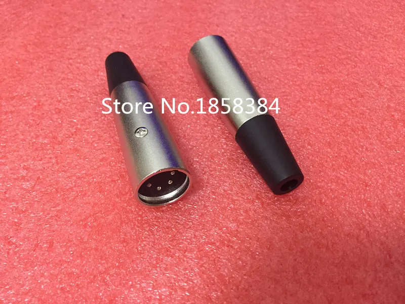 10 шт. XLR 4 контактный штекер переходник разъем для музыкального кабеля динамика