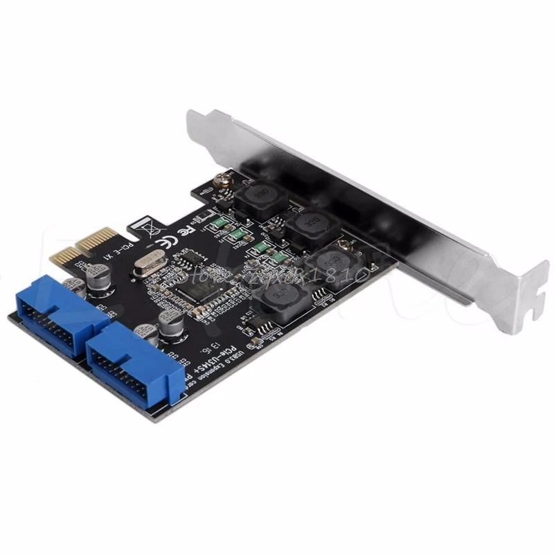 5 Гбит/с низкий профиль Кронштейн Внутренний 2 порта 19Pin USB 3 0 карта PCI e к 20Pin папа
