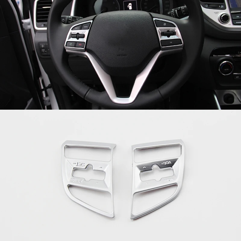 Для HYUNDAI TUCSON TL 2015 2017 ABS матовое рулевое колесо интерьерная рамка декоративная