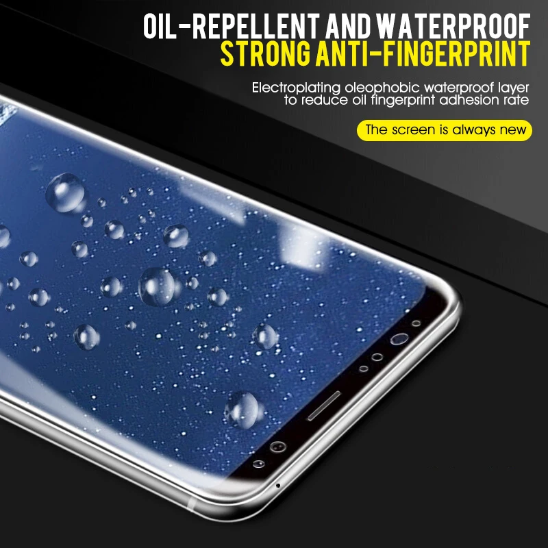 Полностью изогнутая мягкая Гидрогелевая пленка для Samsung Galaxy S8 S9 S10 Plus Note 9 8 Защита