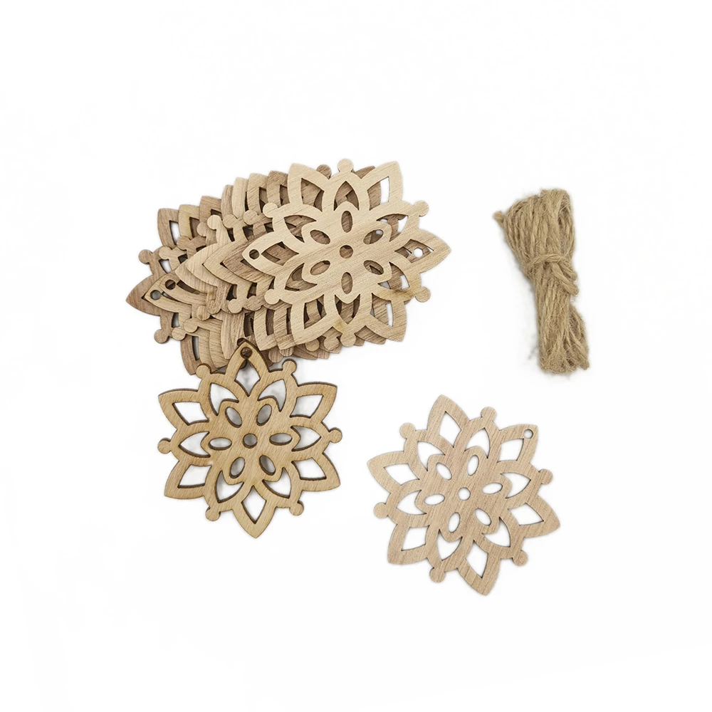 10 шт. деревянные бирки Рождественские шары Декор художественные поделки