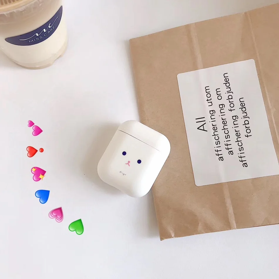 A3 Чехол для AirPods с милым мультяшным смайликом, мягкий силиконовый чехол для наушников s для Apple Airpods 2 ins, стильный защитный чехол со смайликом - Цвет: A3