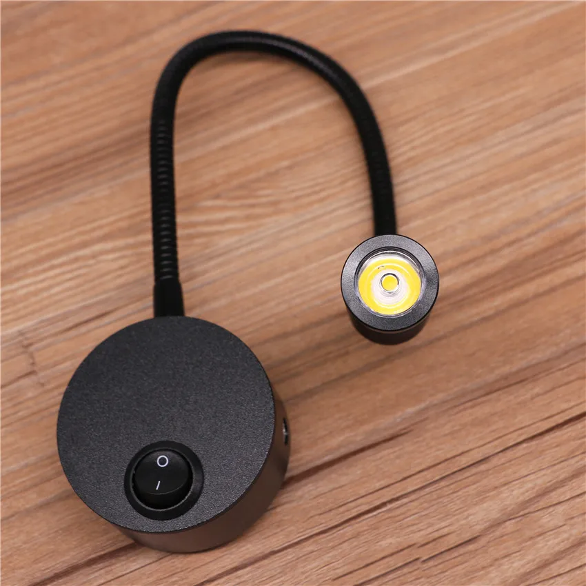 Modern Indoor Wall Lamp AC85-265V LED Wall Mounted Sconce Light 3W LED Wall Lamp Bedside Room Bedroom Wall Lamps NR-25