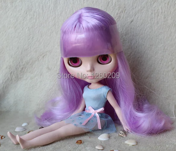 Blyth Обнаженная кукла Blythedoll с фиолетовыми волосами прямо фабрики подходит для