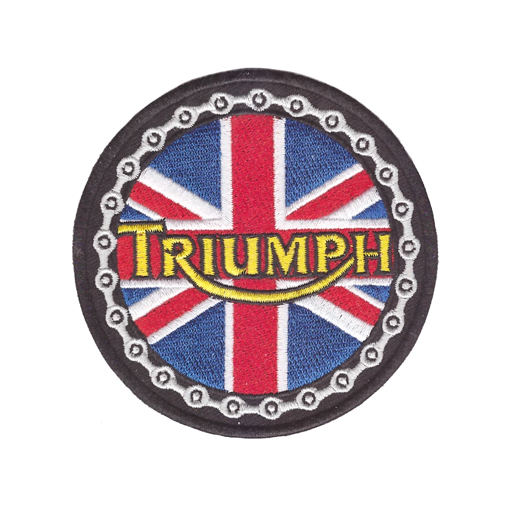 High-quality goods shelves Kinds of Triumph British Vintage Motorcycle Biker Shirt Jacket Cap Classic iron on patch
