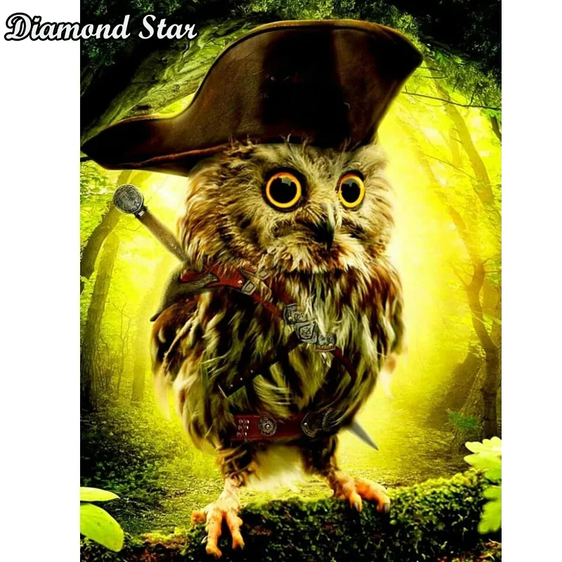 

5D Diamond Embroidery owl Handmade Gift Full Square Sets Diamond Painting Cross Stitch Picture of Rhinestones Needlework