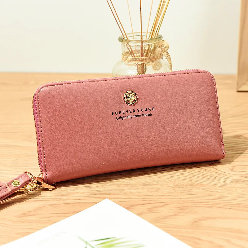 Длинные женские кошельки клатч новый кошелек с кисточкой на молнии большой