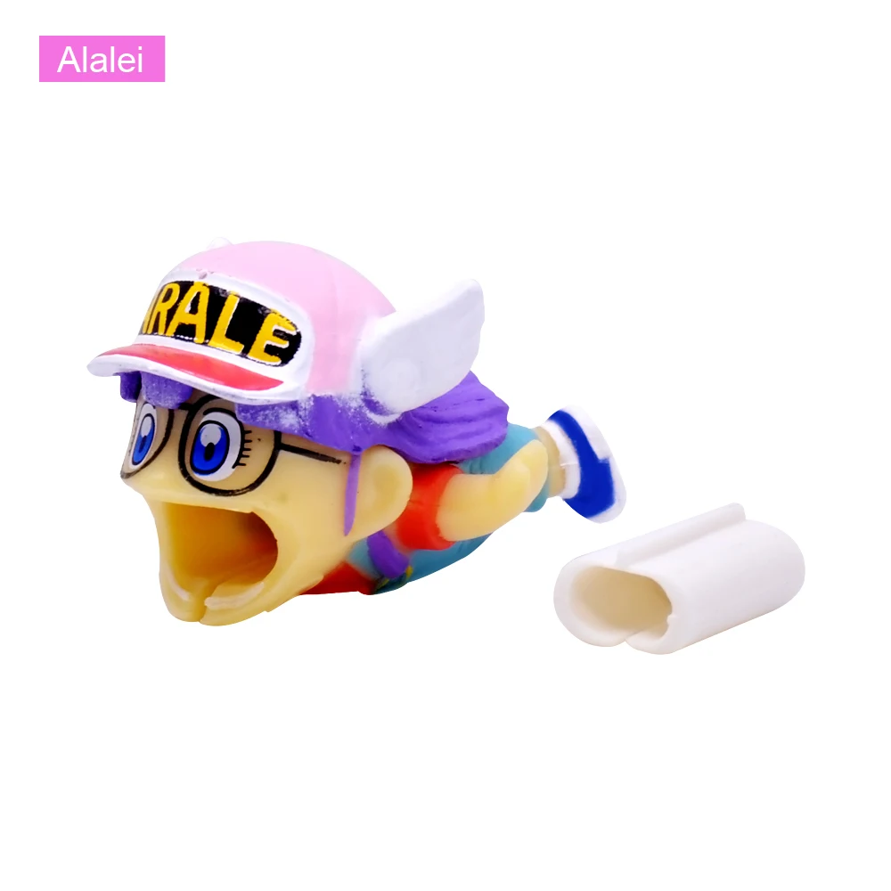 Alalei CHIPAL Cute Animal Anti-Break Bite Cable Protector Winder for iPhone USB Data Cable Organizer Sesame Stitch Cartoon Bites Holder - Цвет: Alalei