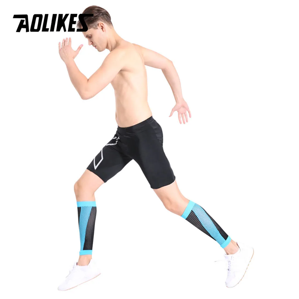 AOLIKES 1 пара защитные голени для футбола штаны до щиколотки Компрессионные рукава
