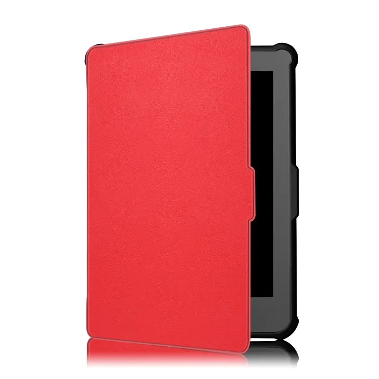 KB-FM-Red Новые печатные Задняя накладка чехла из ТПУ для kobo Clara N249 Clear HD 6," Электронная книга Смарт Магнитная Защитная крышка+ плёнки стилусы - Цвет: KB-FM-Red