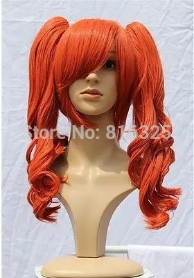 Оптовая&gt&gt&gt&gt очаровательная DM335 dark orange хвост волнистые волосы здоровья ПАРИК|wig