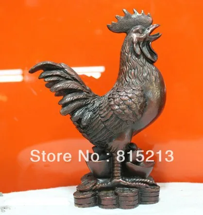 Bi00417 Китайский Народная Культура HandMade Чистая Бронзовая статуя 12 Зодиака