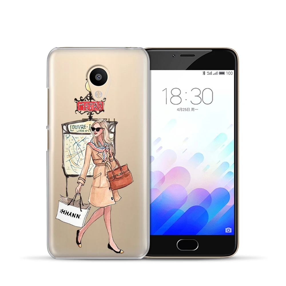 Новое поступление Модный чехол Weldone для телефона девочек Meizu M5s M3s M5C M5S M5 Mini M3 M6 Note