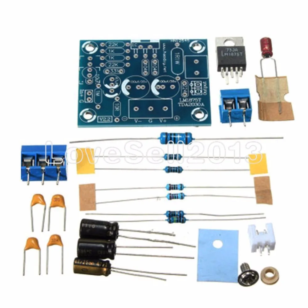 20 Вт Hi Fi моно канал LM1875T стерео аудио усилитель плата модуль DIY Kit|Запасные части| |