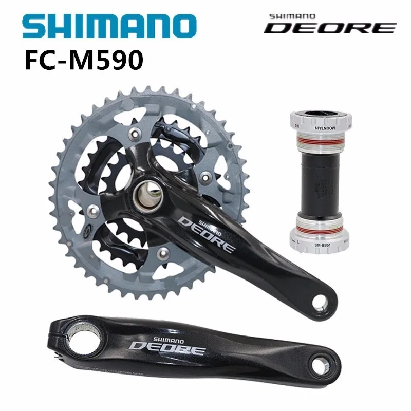 Deore FC M590/M591 44-32-22 170 мм MTB шатун для горного велосипеда FC-M590 с BB52 центральный механизм