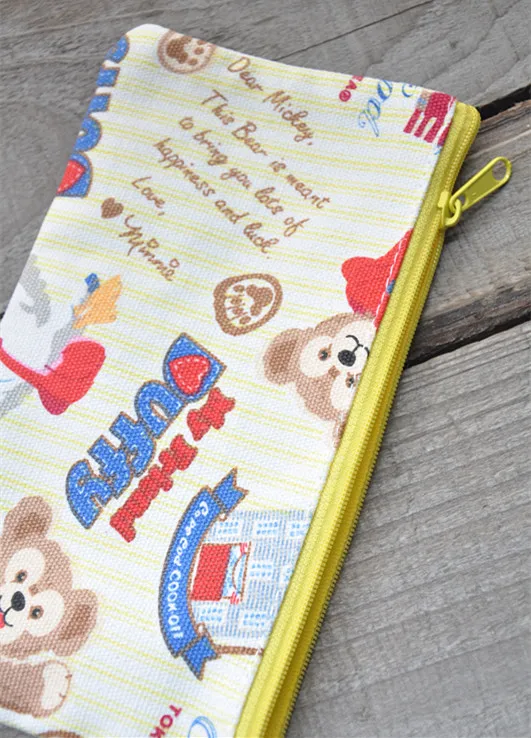 IVYYE, 1 шт., Duffy shelliemei bear, аниме, косметика, сумки, холст, на молнии, школьный пенал, чехол для хранения, ручка, сумка, канцелярские принадлежности, новинка