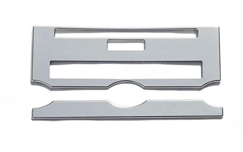 

For Land Rover LR4 Discovery 4 2010 2011 2012 2013 2014 2015 ABS PlasticCar Interior Middle Console CD Panel Cover Trim 2pcs