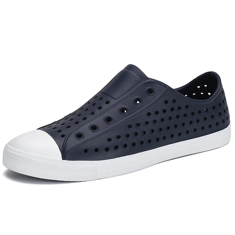 Синий Летние шлепанцы; женские открытые Вьетнамки; дышащая повседневная обувь; женские пляжные сандалии; парные Сабо; Zapatos De Mujer - Цвет: Синий