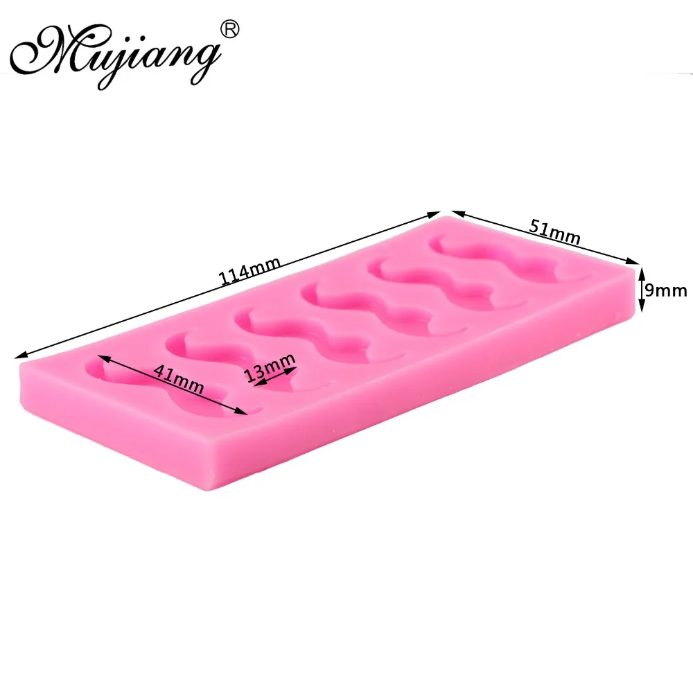 Mujiang маленькие усы силиконовые формы искусственная шоколада Аксессуары для