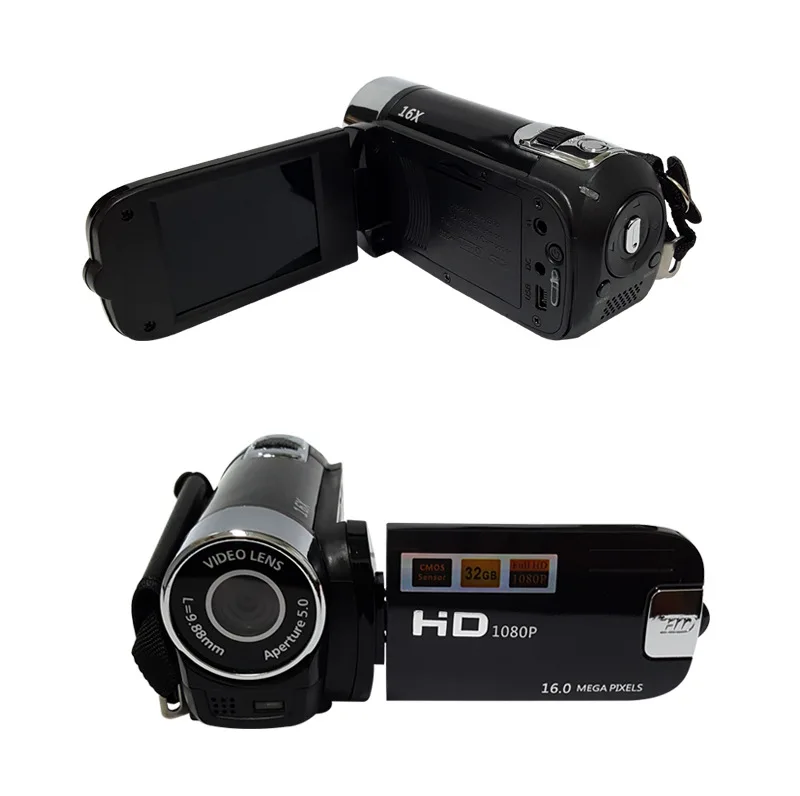 Цифровая видеокамера 16 МП 2 7 дюйма HD 1080P камера 16X цифровой зум видеорегистратор