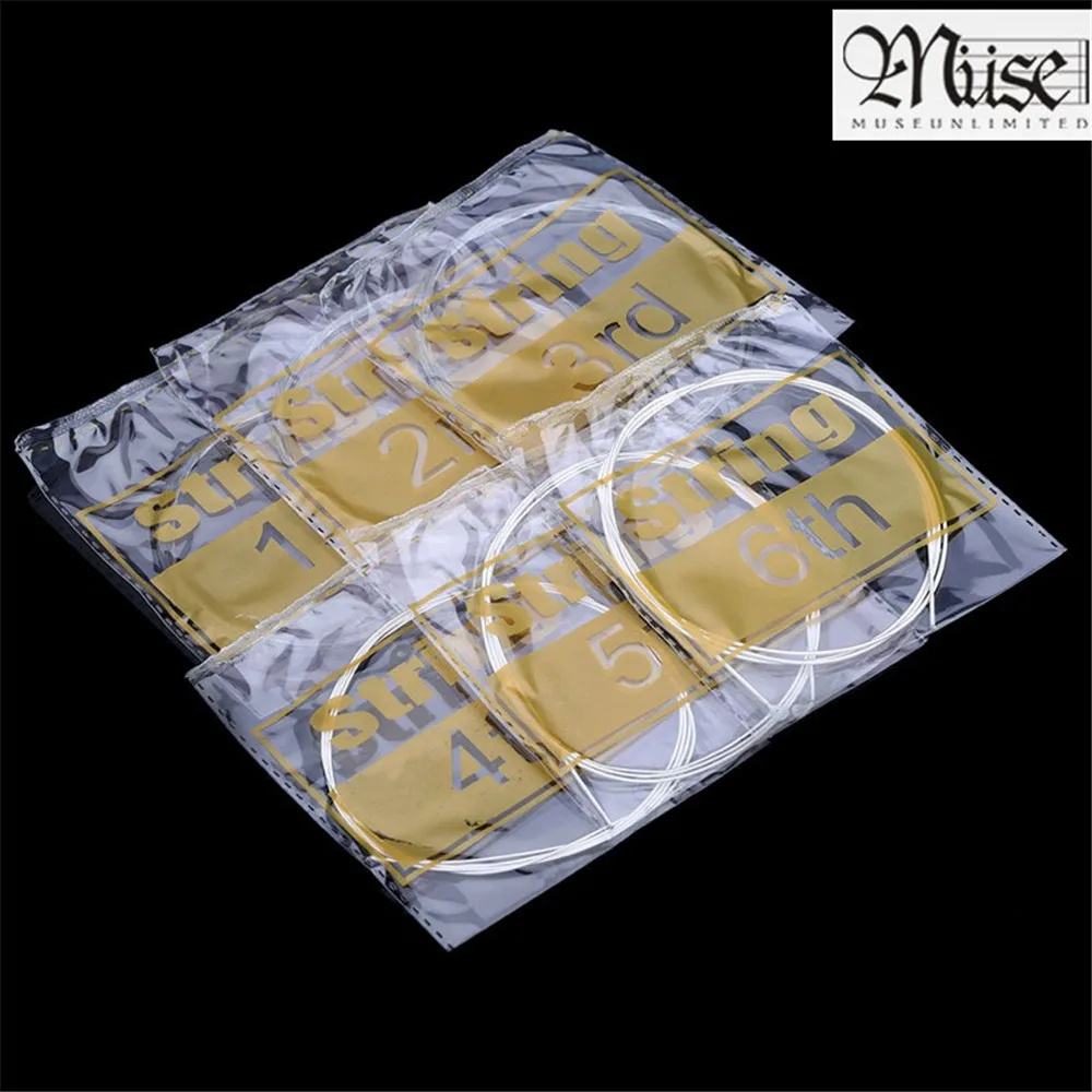 6 шт./компл. SC12 Струны для гитары набор с нейлоновым посеребрением светильник