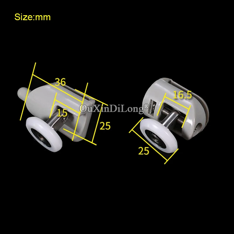 Горячие 1 пара качели душевые кабины ролики бегуны шкивы/колеса каюты подвесные