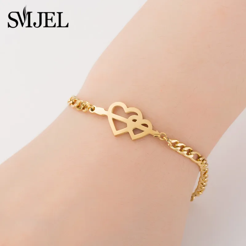heart arrow gold SMJEL, медицинские браслеты с сердцебиением для женщин, медсестры, доктор, стальные ювелирные изделия, подарки, браслеты с ЭКГ, браслеты с сердцем, браслеты дружбы - Окраска металла: heart arrow gold