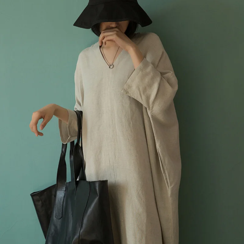 SCUWLINEN 2019 Для женщин сезон: весна–лето платье Винтаж v образным вырезом плюс