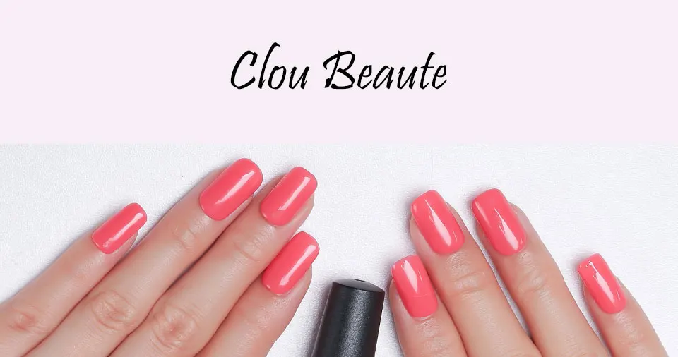 Clou Beaute мягкая цветная основа и верхнее покрытие УФ гель лак для ногтей 10 мл vernis полуперманентный УФ-гель для ногтей впитывающий гель лак 1325