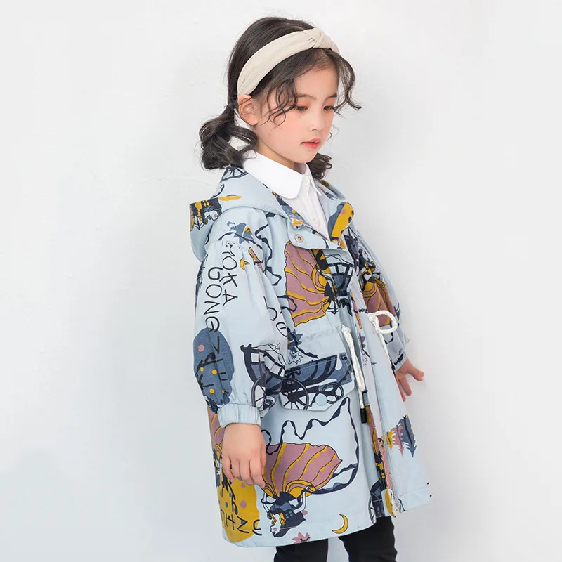 Женские вязаный свитер с длинным рукавом и изображением мультфильмов плащ для