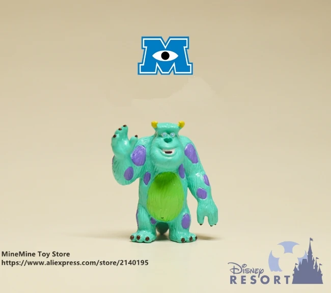 Дисней Монстры университет Салливан 4 см фигурку аниме мини украшение Коллекция