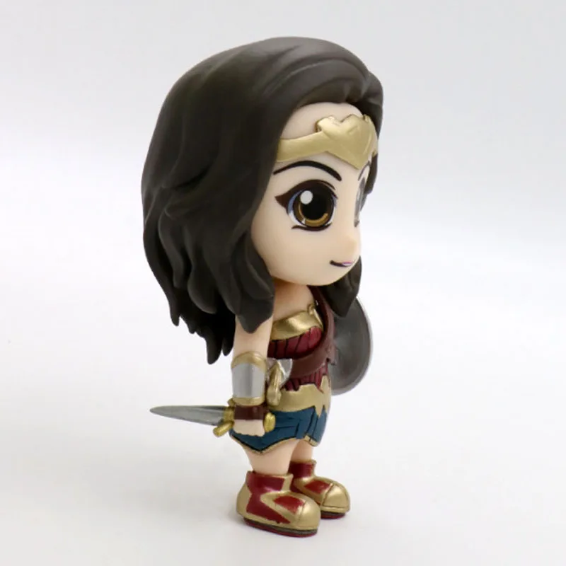 Бесплатная доставка милые 4 &quotDC Hero Wonder Woman Bobble голова качающаяся игрушка модель