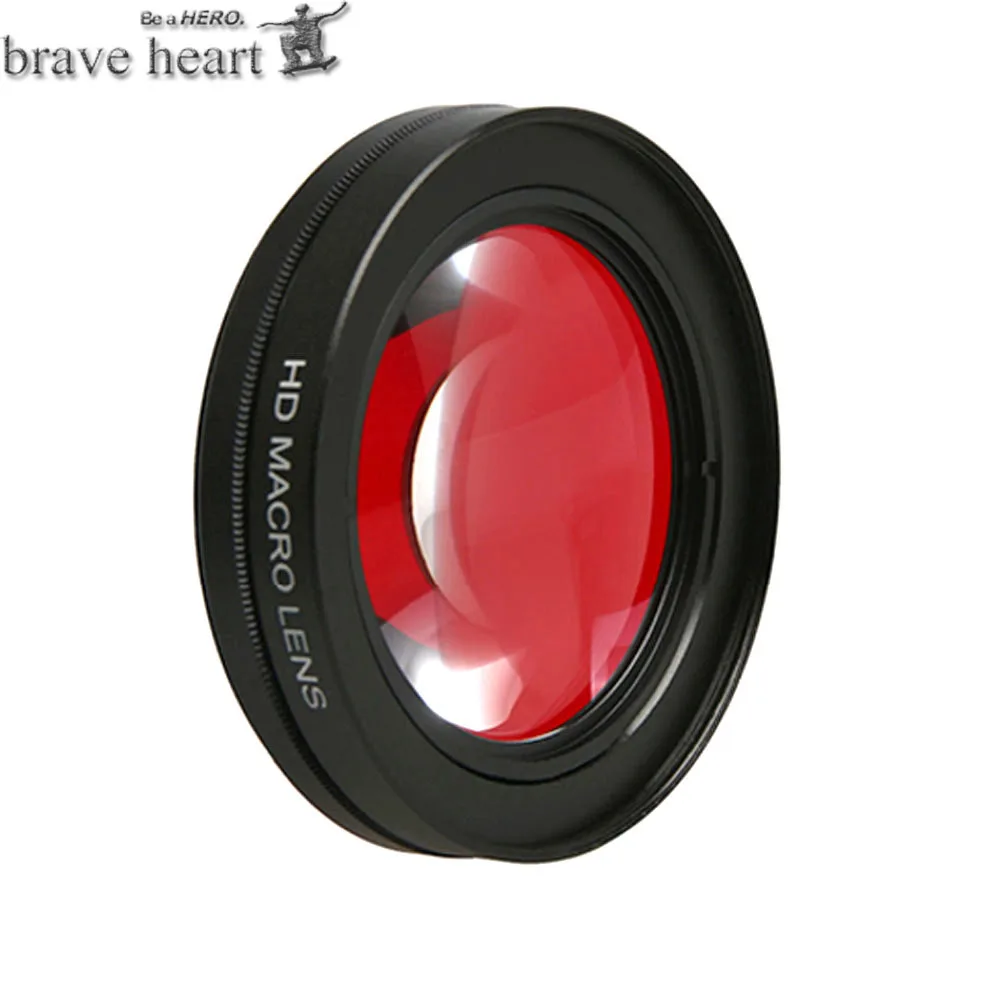 Объектив для камеры brave heart HERO 5 58 мм 16x Macro CPL + чехол UV красный фильтр GoPro Go pro hero Hero