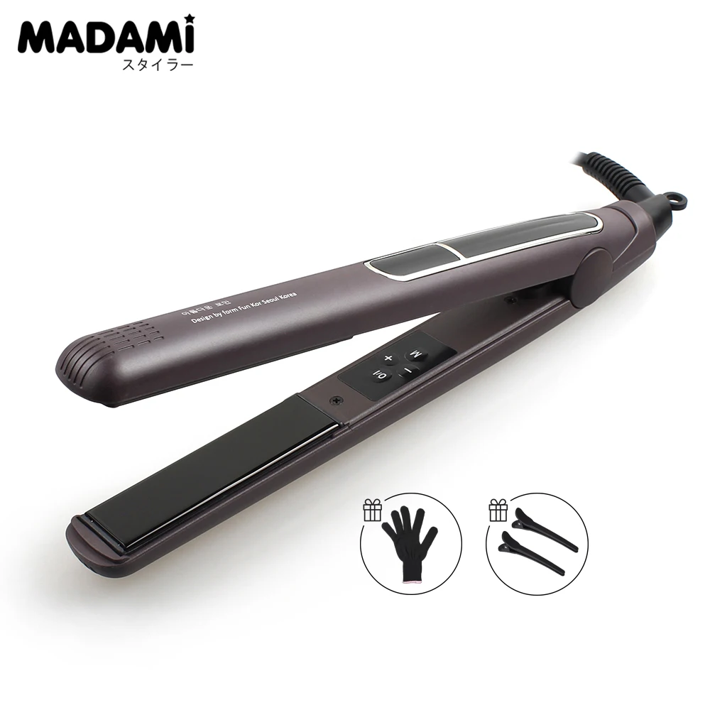 Выпрямитель для волос magami двойной утюжок сухих и влажных Plancha Flacheisen MCH Titanium