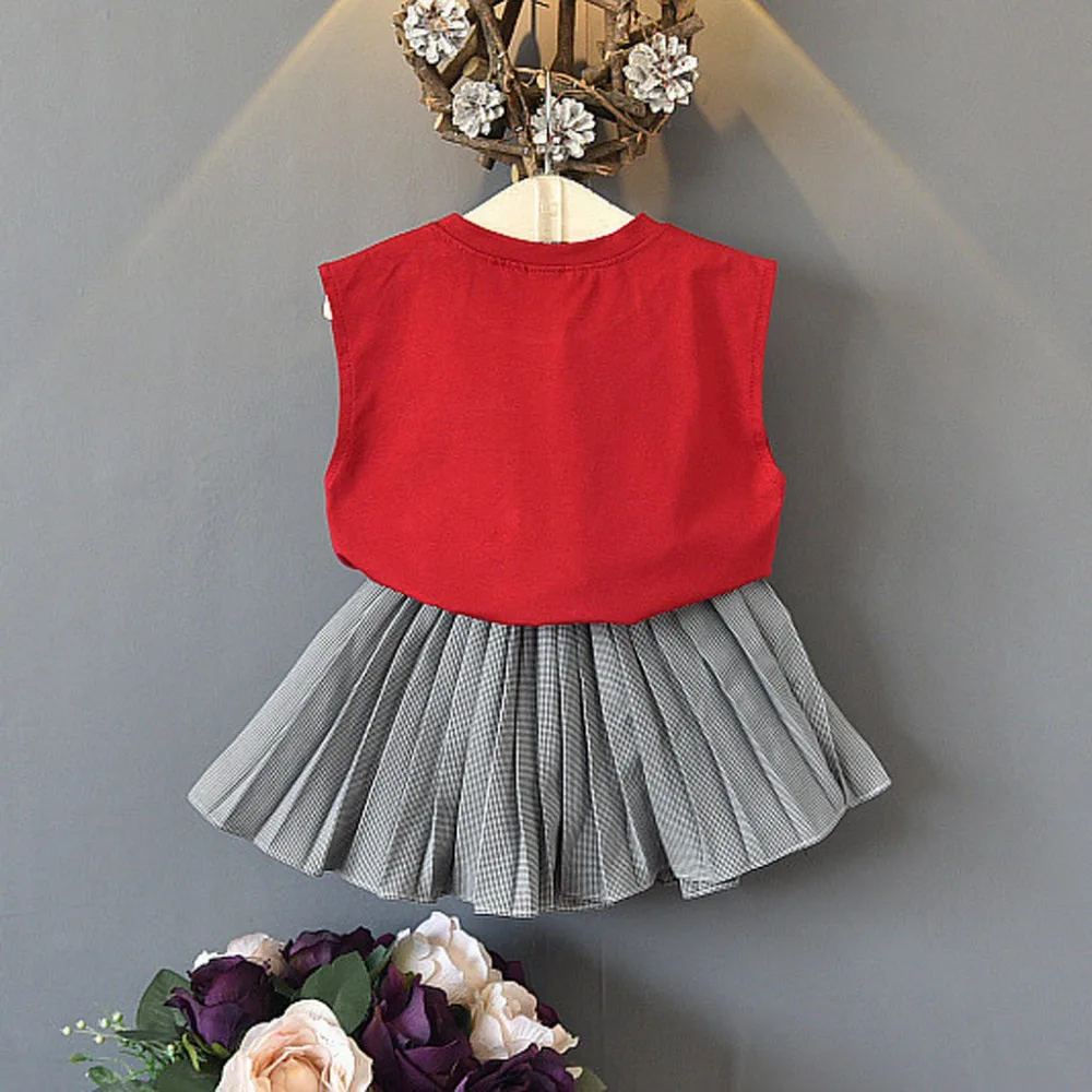 Летняя одежда для девочек жилет без рукавов с цветочной вышивкой топы футболка +