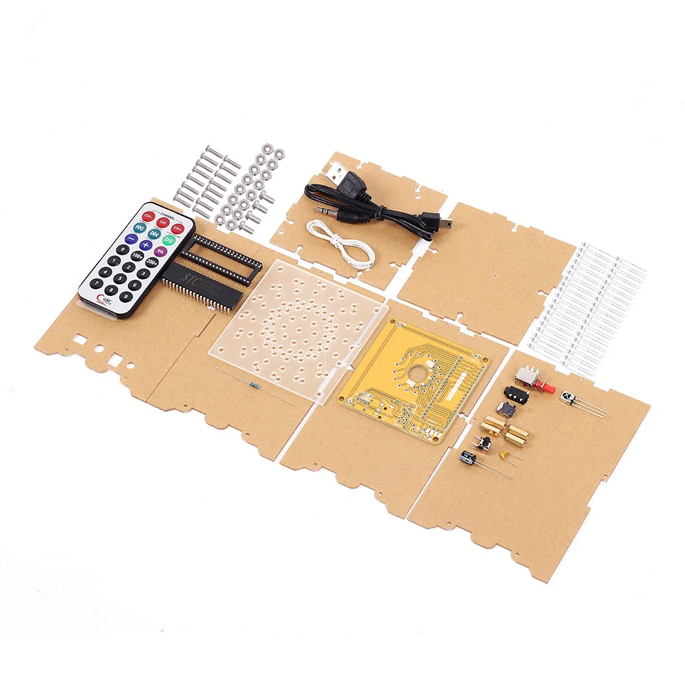 RGB светодиодный кубический шар DIY светильник креативный электронный комплект с