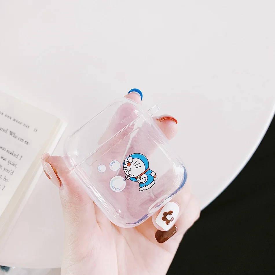 Для Airpods 1:1 чехол TPU силиконовый прозрачный чехол для Airpods2 пылезащитный чехол s защитный Bluetooth беспроводной зарядки милый чехол