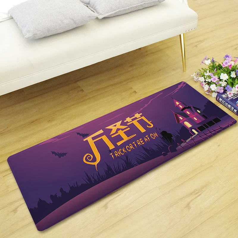 Zeegle кухонный ковер на Хэллоуин Декоративный Придверный коврик с рисунком тыквы