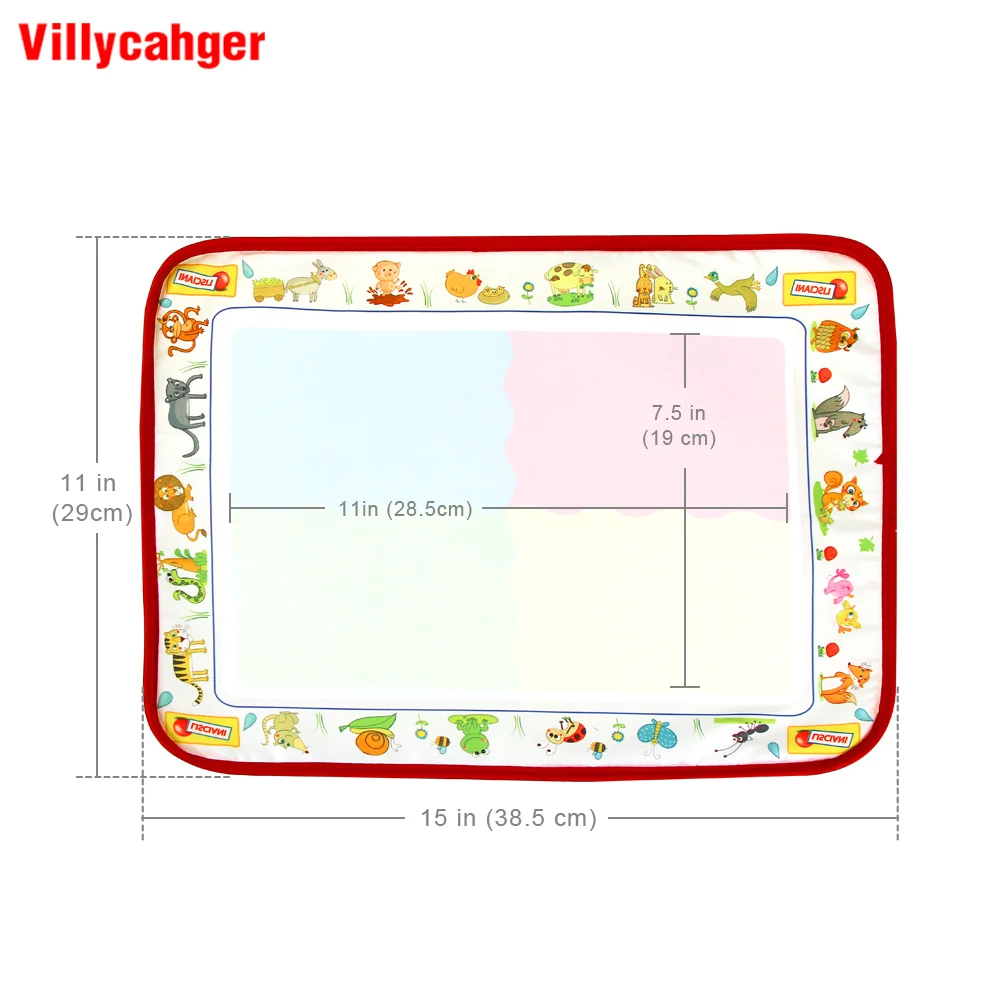 Детский коврик для рисования водой 9 см 4 цвета |