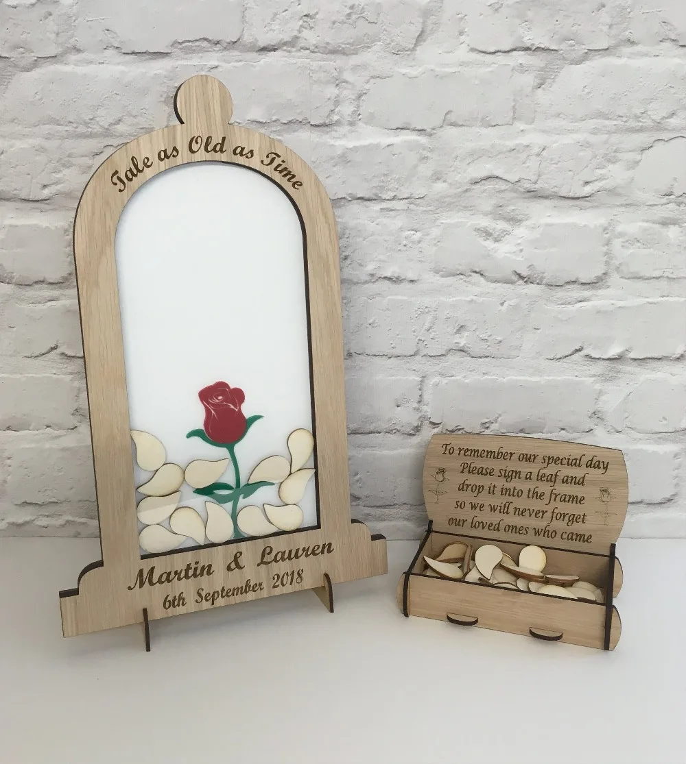 Настройте сказку как старое времена Красавица и чудовище Свадебная коробка топы