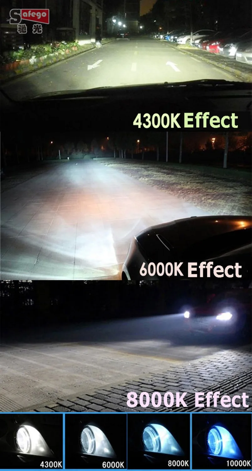1 комплект H4-3 55 Вт автомобильный H4 bixenon hid h4 high low H13 9004 9007 Hi Lo 5000k 6000k 55w Bi xenon для