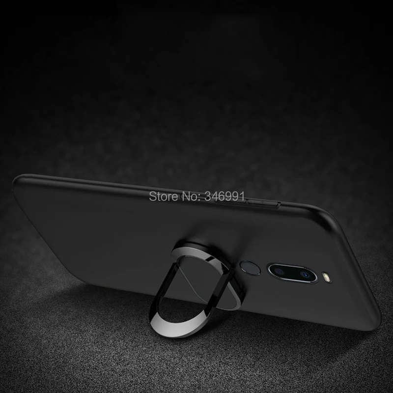 Чехол для Meizu M8, 4 ГБ, 64 ГБ, роскошный чехол, 5,7 дюйма, мягкий черный пластик, металлическое кольцо на палец, чехол для Meizu M8, чехол для телефона s