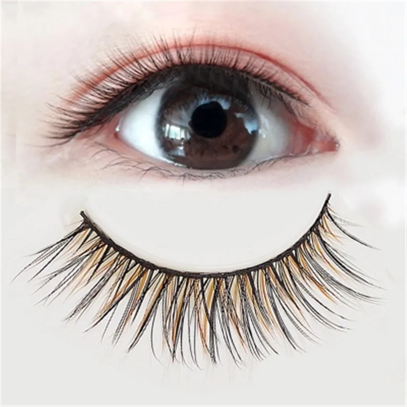 Брендовые ресницы для макияжа накладные натуральные 1 парные нашивки