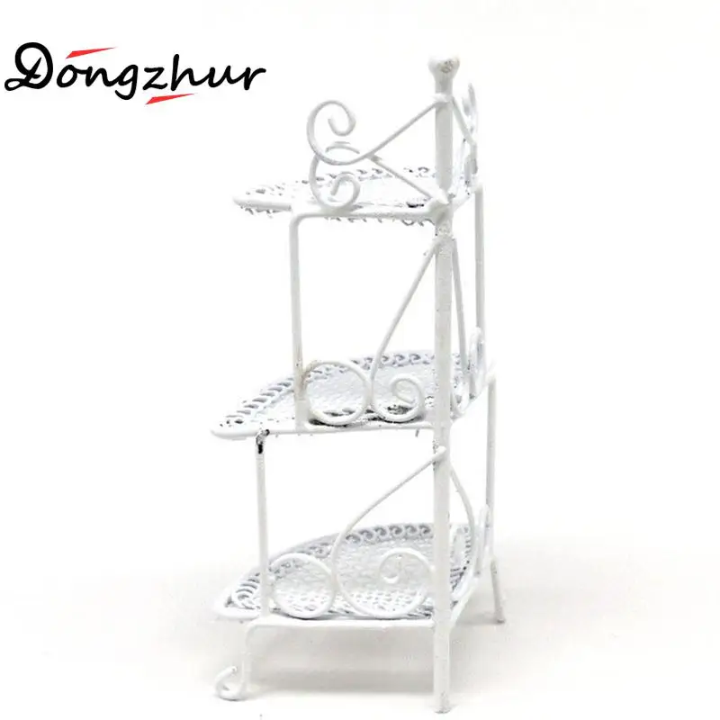 Металлическая миниатюрная треугольная подставка для цветов 1/12 детские игрушки