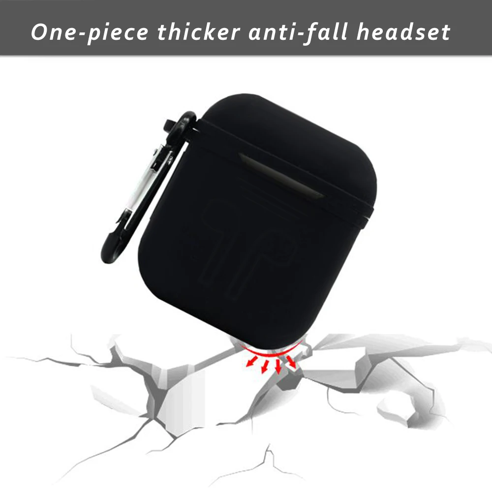 Мягкие силиконовые чехлы для Airpods противоударный защитный чехол наушников Air Pods