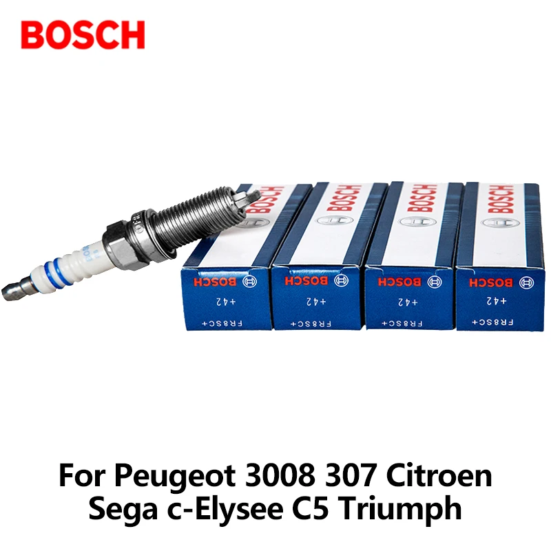 4 шт./компл. Bosch свечи зажигания автомобиля для Peugeot 3008 307 Citroen Sega C Elysee C5 Триумф