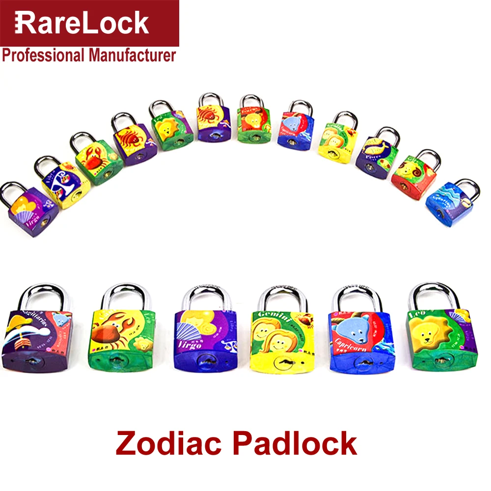 Rarelock Рождественский поставщик замок зодиака 4 размера для свадебного подарка
