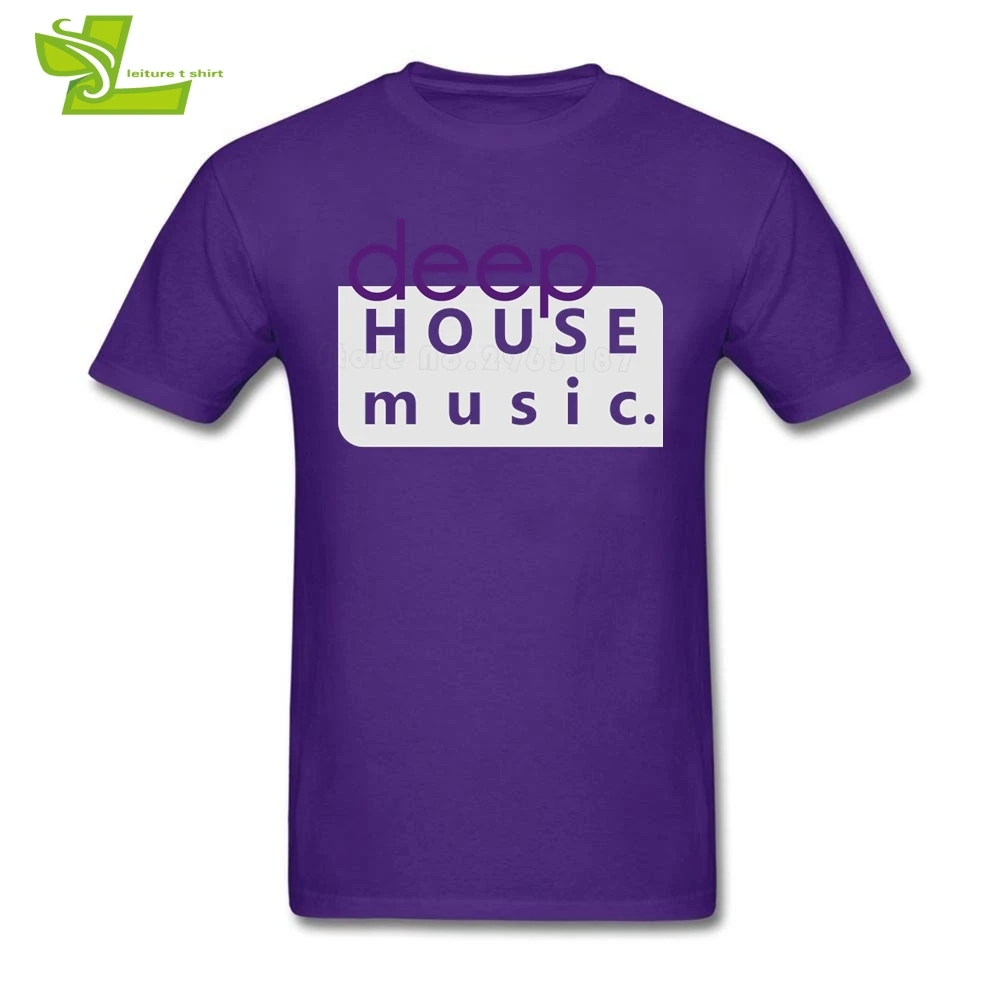 Футболка Deep House с музыкой мужские новые индивидуальные футболки домашняя одежда